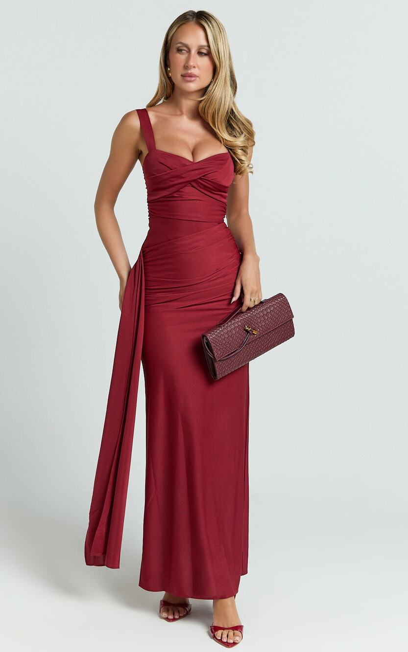 NWOT Showpo Roxanne Maxi Sweetheart Neck Bodycon Dress Size XS MSRP $129